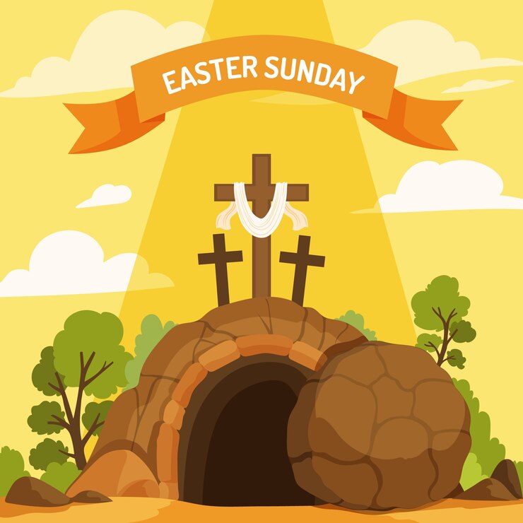 Vector Gratis flat illustration for easter holiday