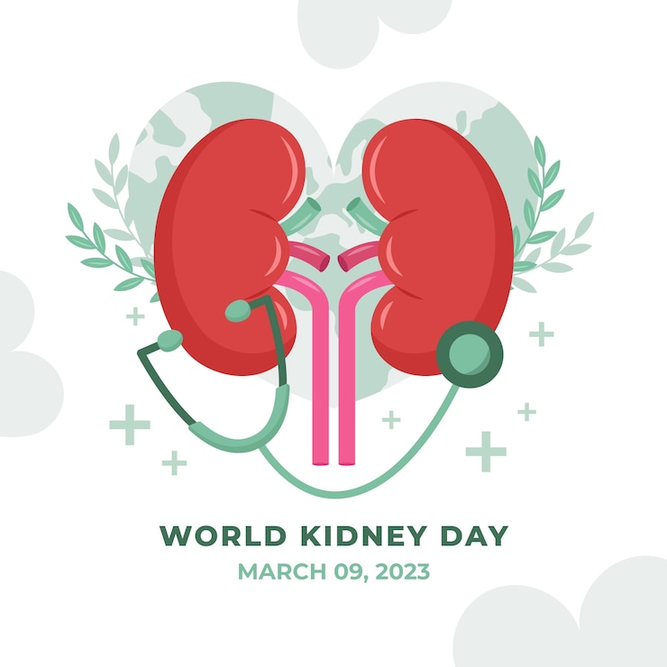 Vector Gratis flat illustration for world kidney day