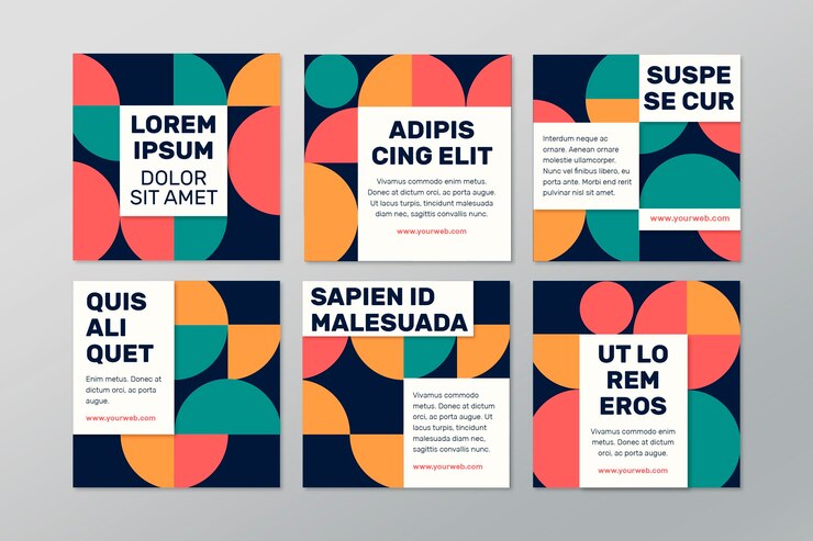 Vector Gratis flat instagram post collection