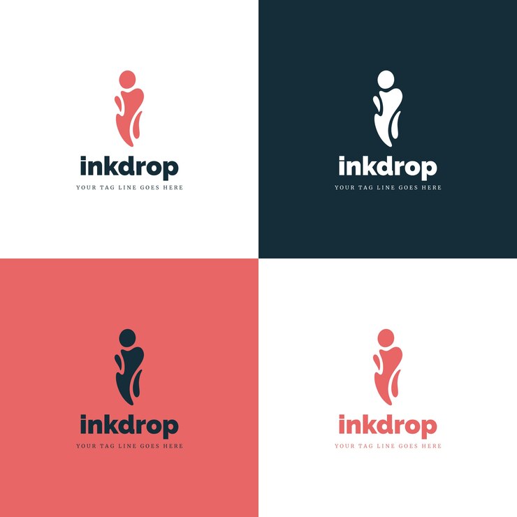 Vector Gratis flat letter i logo template set