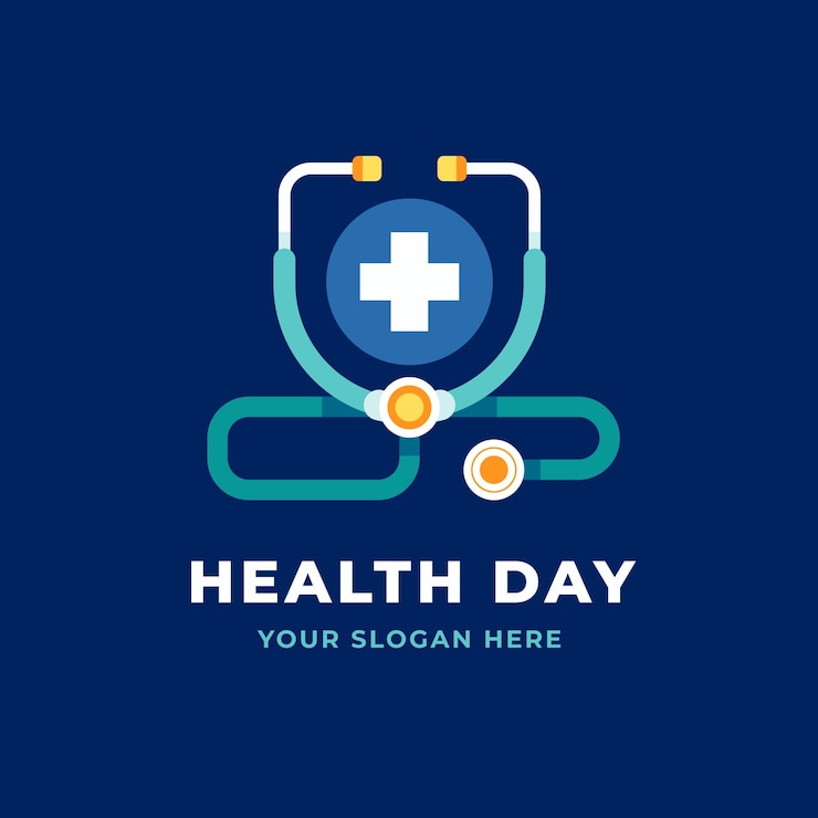 Vector Gratis flat logo template for world health day awareness