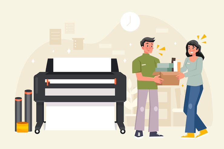 Vector Gratis flat printing industry