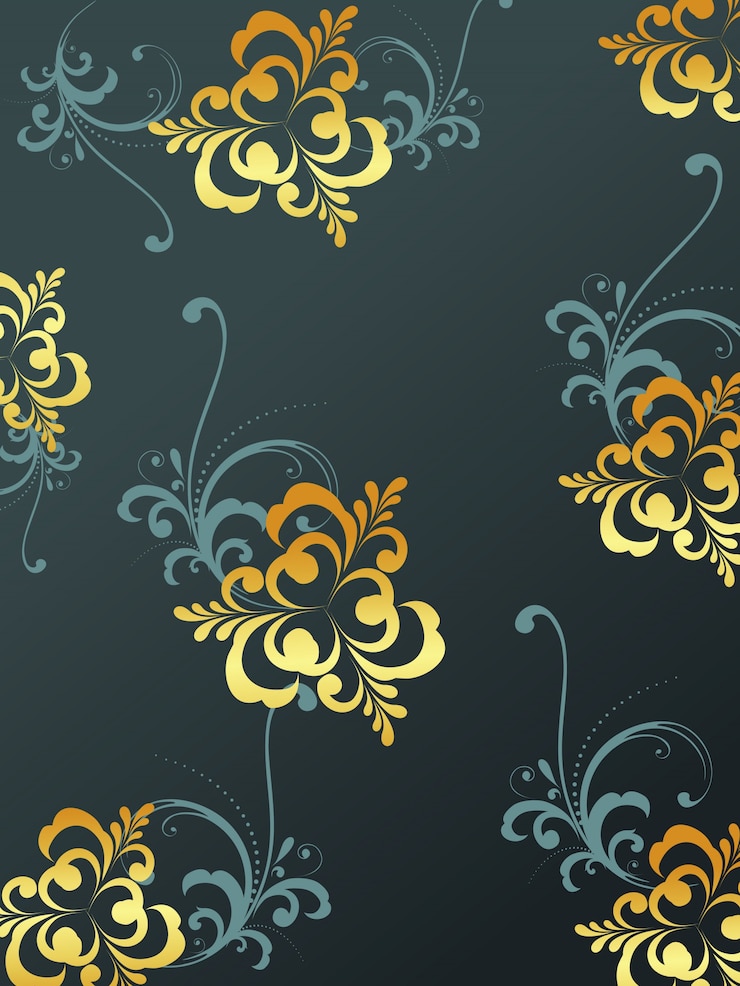 Vector Gratis floral background pattern design