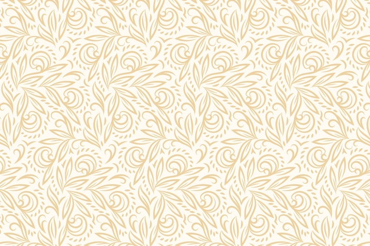 Vector Gratis floral line art flat design background