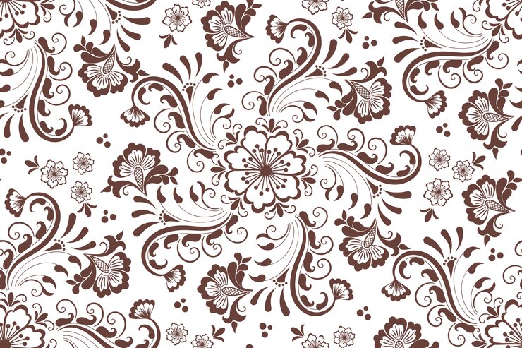 Vector Gratis floral seamless pattern element in arabian style. arabesque pattern. 
