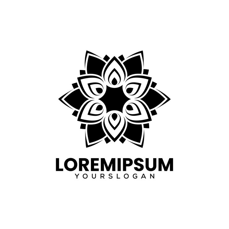 Vector Gratis flower abstract icon logo design