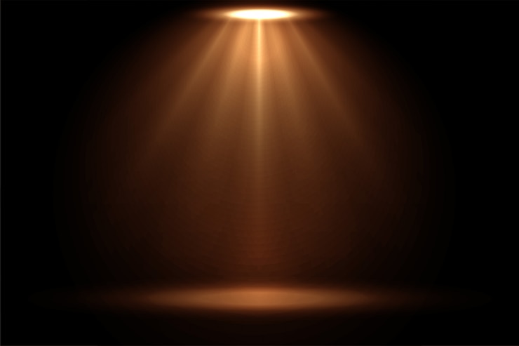 Vector Gratis focus spotlight effect display in warm color