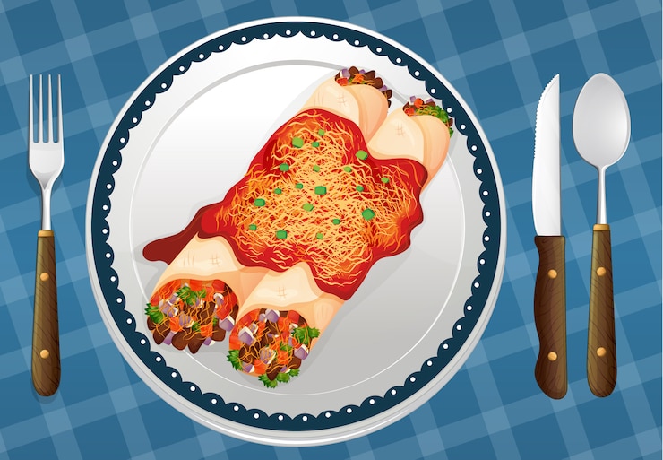 Vector Gratis food and a dish