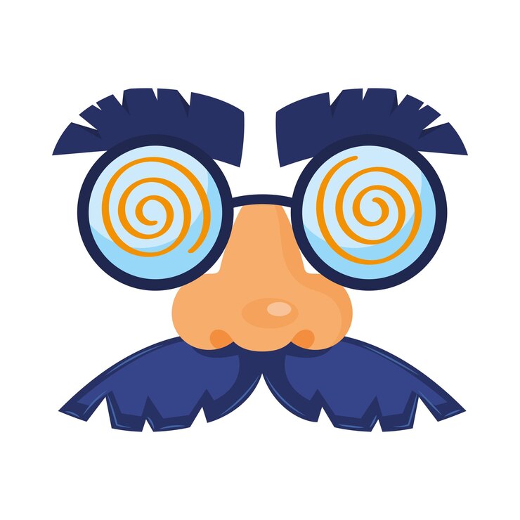 Vector Gratis fools day crazy mask