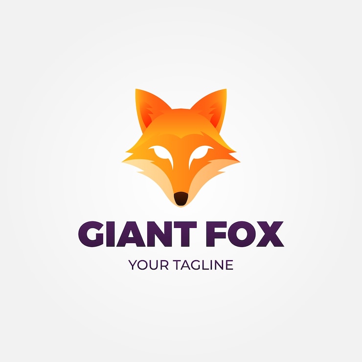 Vector Gratis fox logo template design