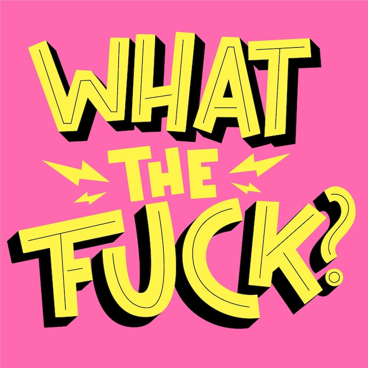 Vector Gratis fuck quote - lettering
