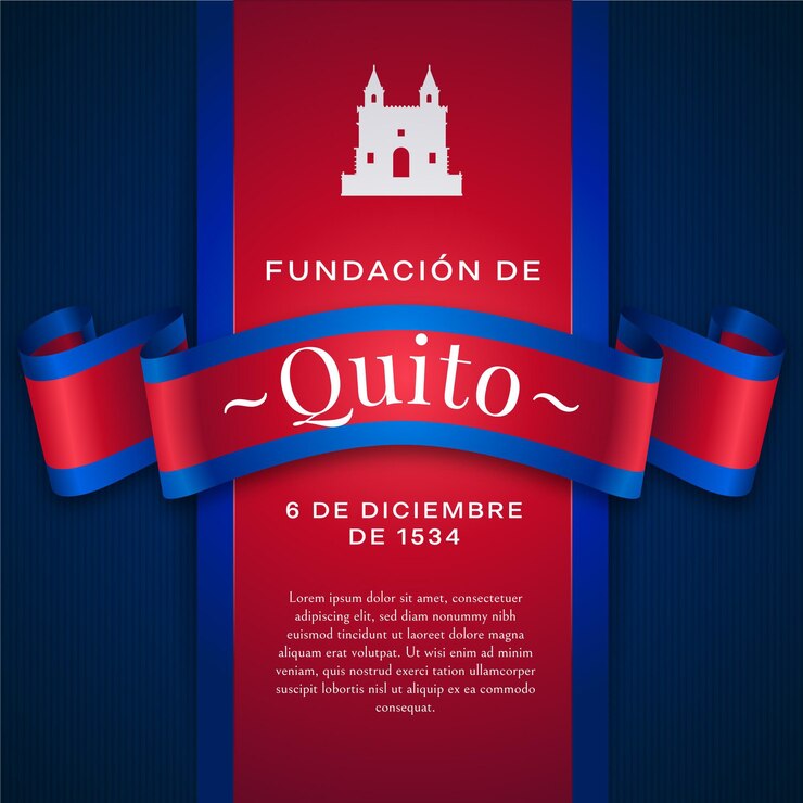 Vector Gratis fundacion de quito dan bentuk kastil putih