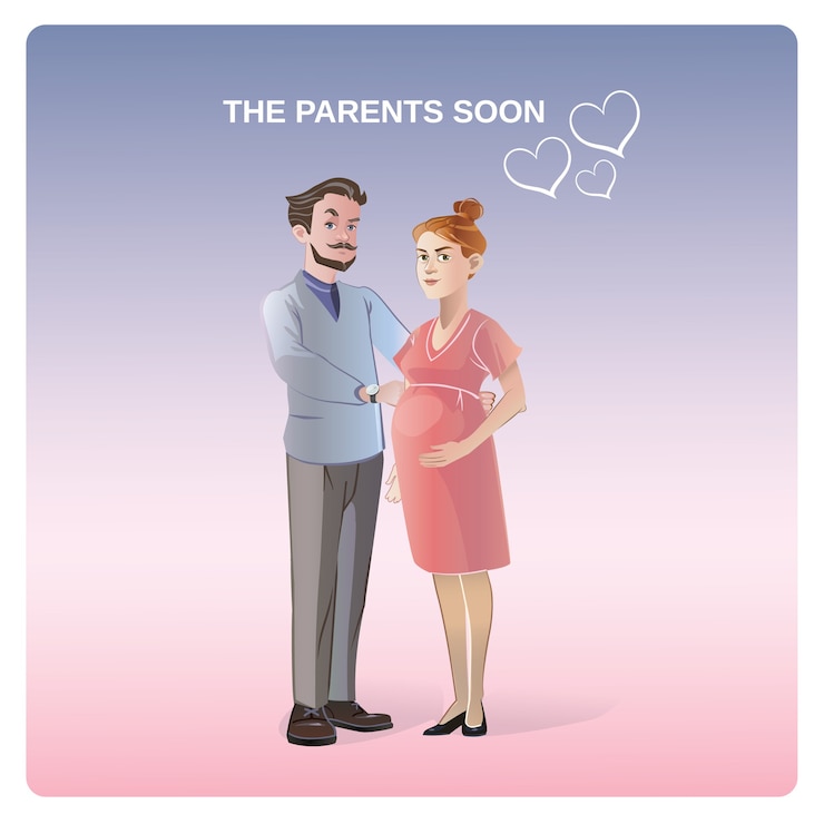Vector Gratis future parents concept