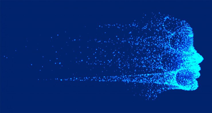 Vector Gratis futuristic technology destroying artificial intelligence face 
