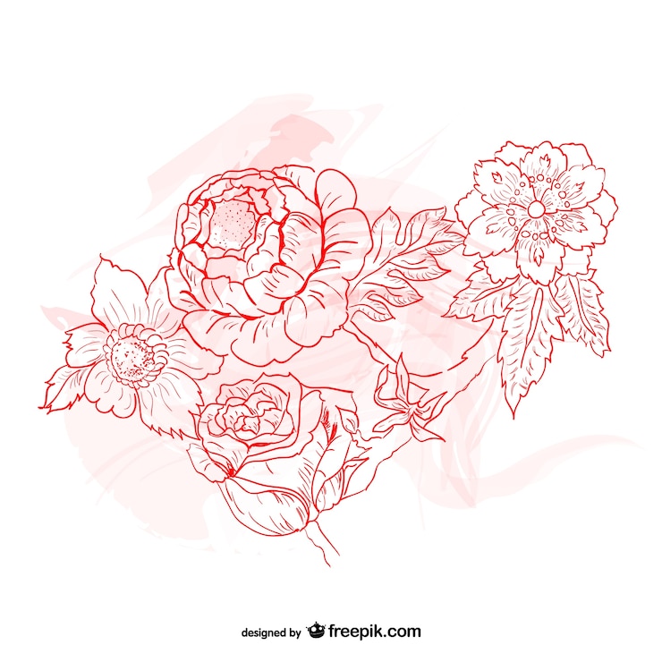 Vector Gratis gambar bunga