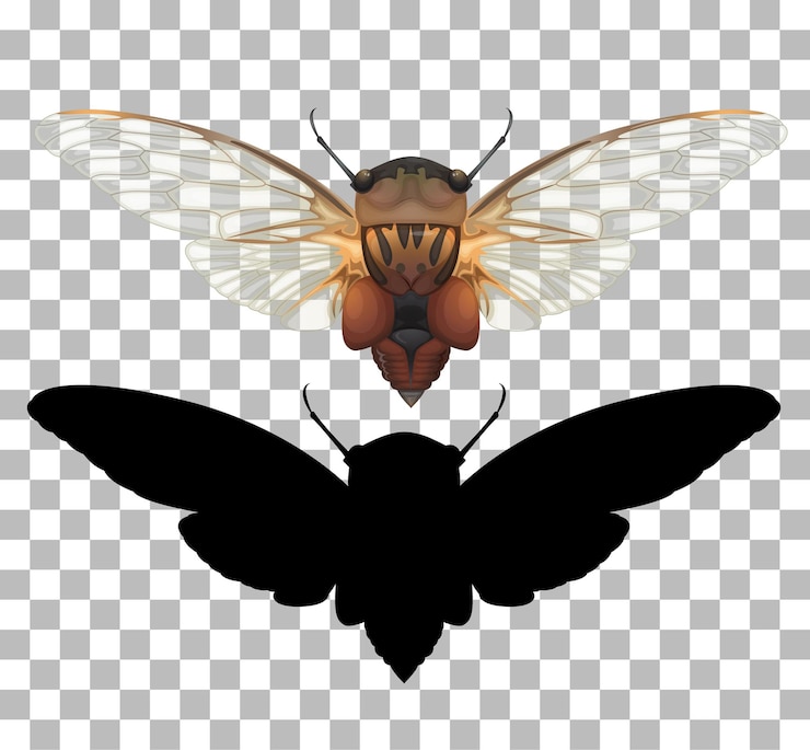 Vector Gratis gambar jangkrik dengan latar belakang transparan