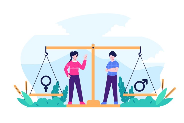 Vector Gratis gender equality illustrated concept