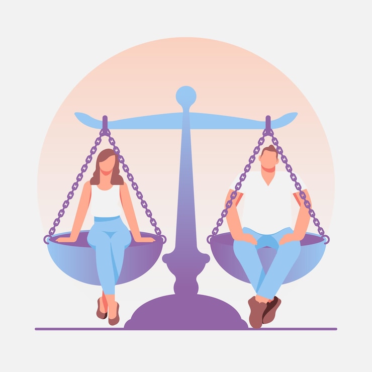 Vector Gratis gender equality illustration style