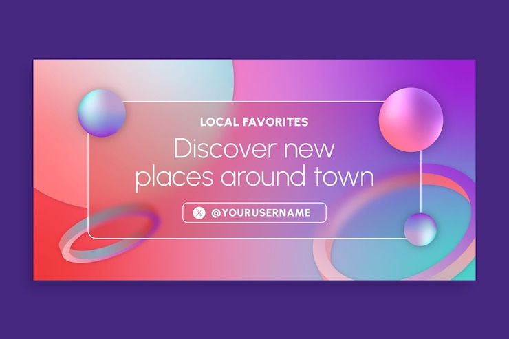 Vector Gratis generic  twitter post template design