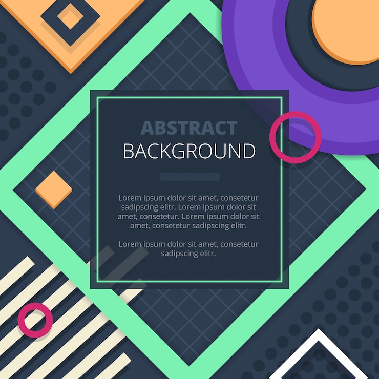 Vector Gratis geometric abstract graphic design in fresh green purple yellow for cover title notice board background 