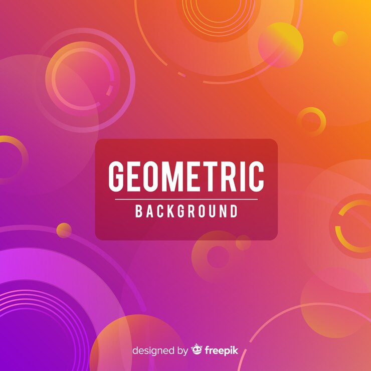 Vector Gratis geometric background with gradients