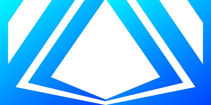 Vector Gratis geometric blue gradient design