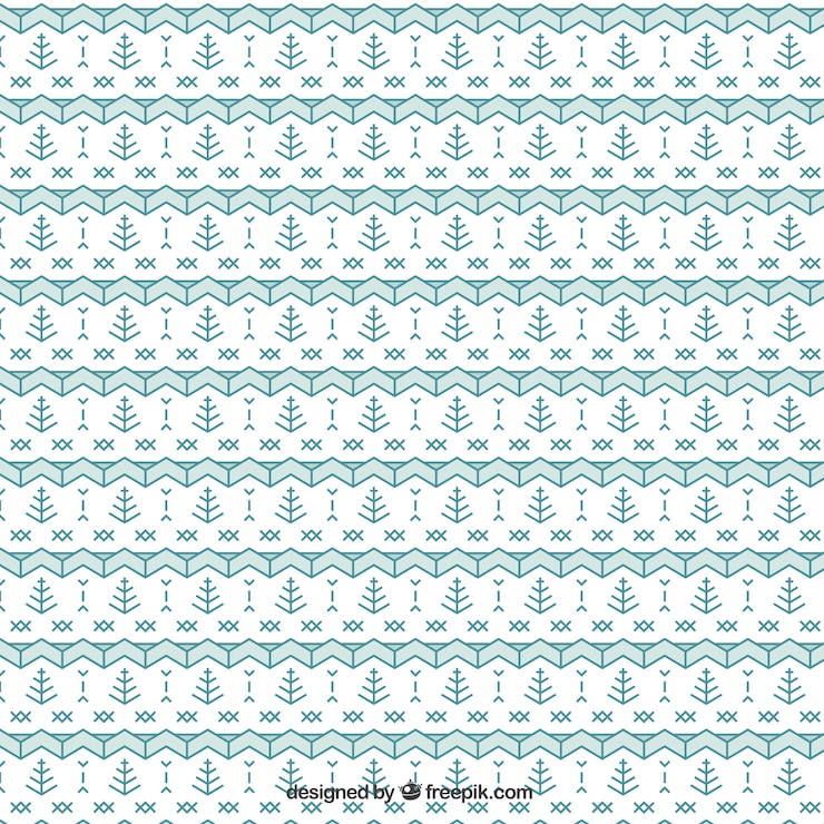 Vector Gratis geometric christmas pattern in abstract style