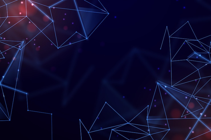 Vector Gratis geometric gradient futuristic background