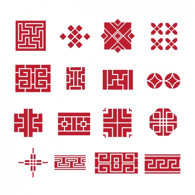Vector Gratis geometric icons collection
