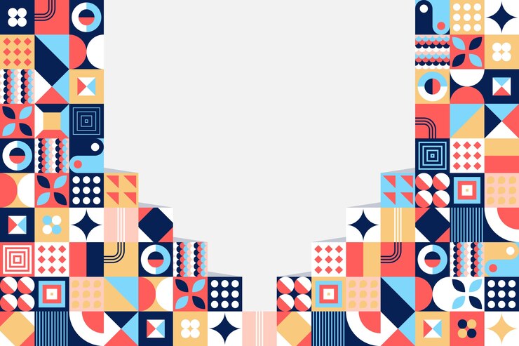 Vector Gratis geometric pattern background