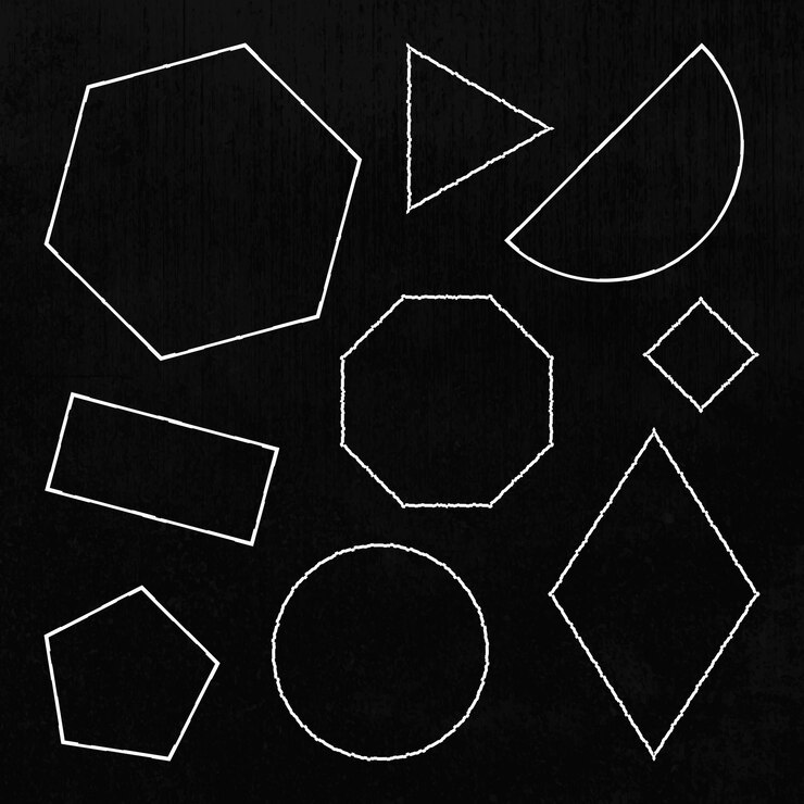Vector Gratis geometric shape set vector