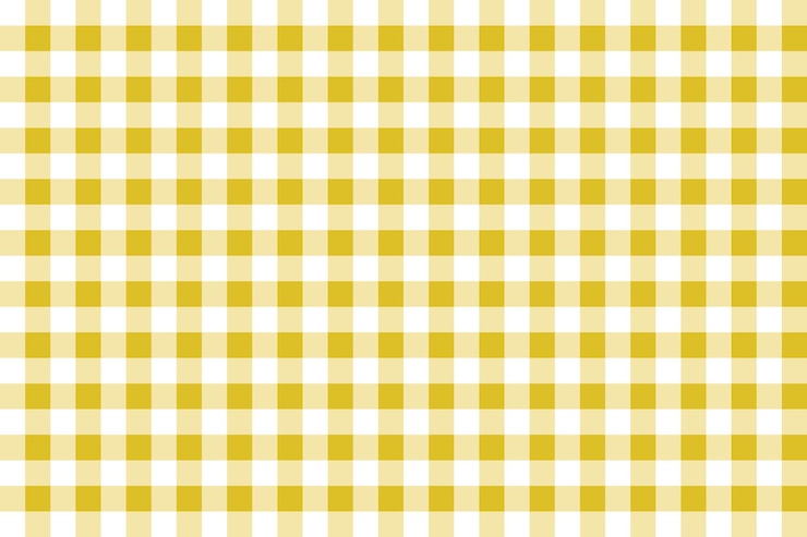 Vector Gratis gingham pattern yellow background