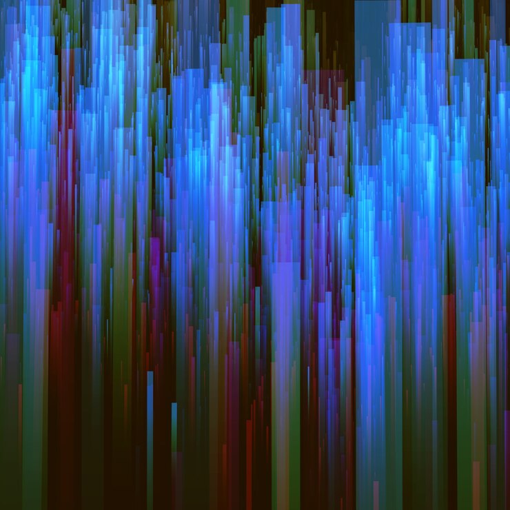 Vector Gratis glitch background. digital image data distortion