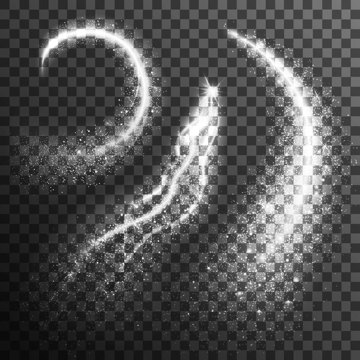 Vector Gratis glitter particles black white transparent set 