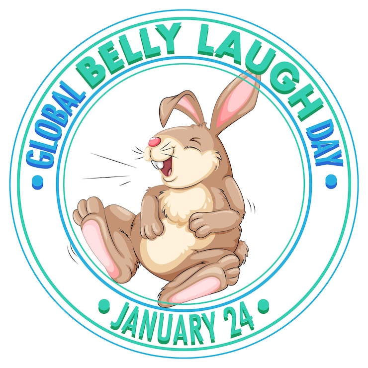 Vector Gratis global belly laugh day logo banner