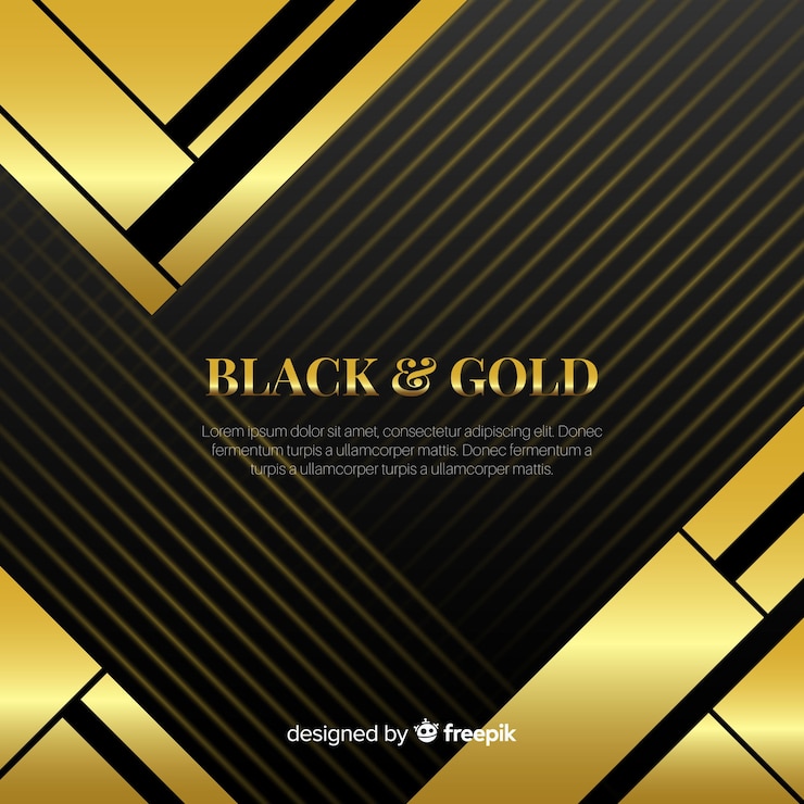 Vector Gratis golden abstract geometric background