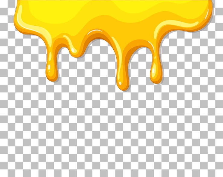 Vector Gratis golden honey dripping illustration