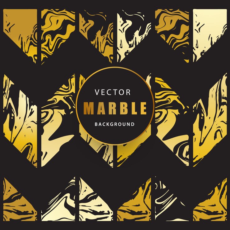 Vector Gratis golden marble background