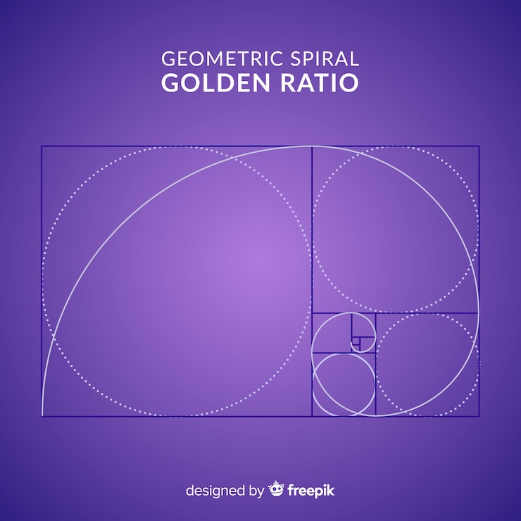 Vector Gratis golden ratio background