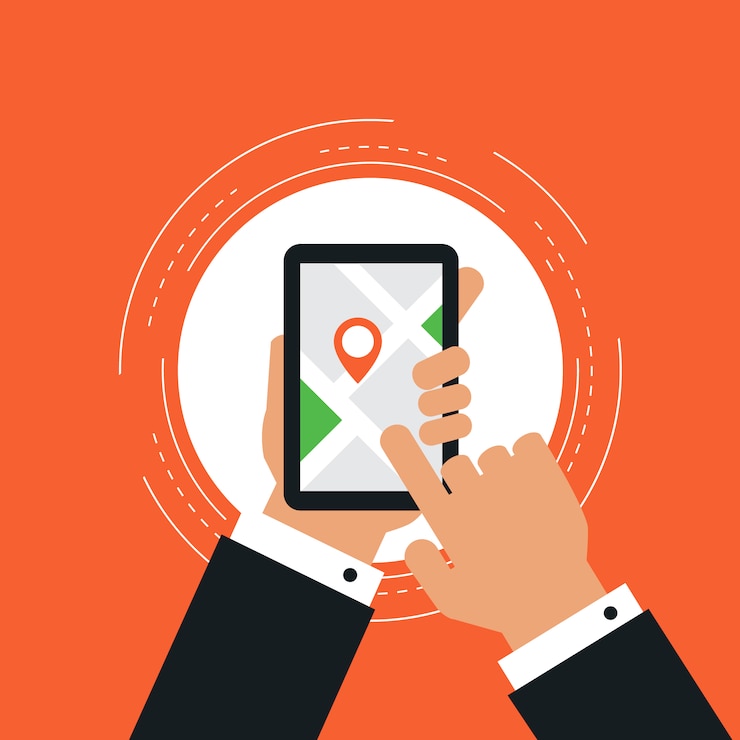 Vector Gratis gps background design