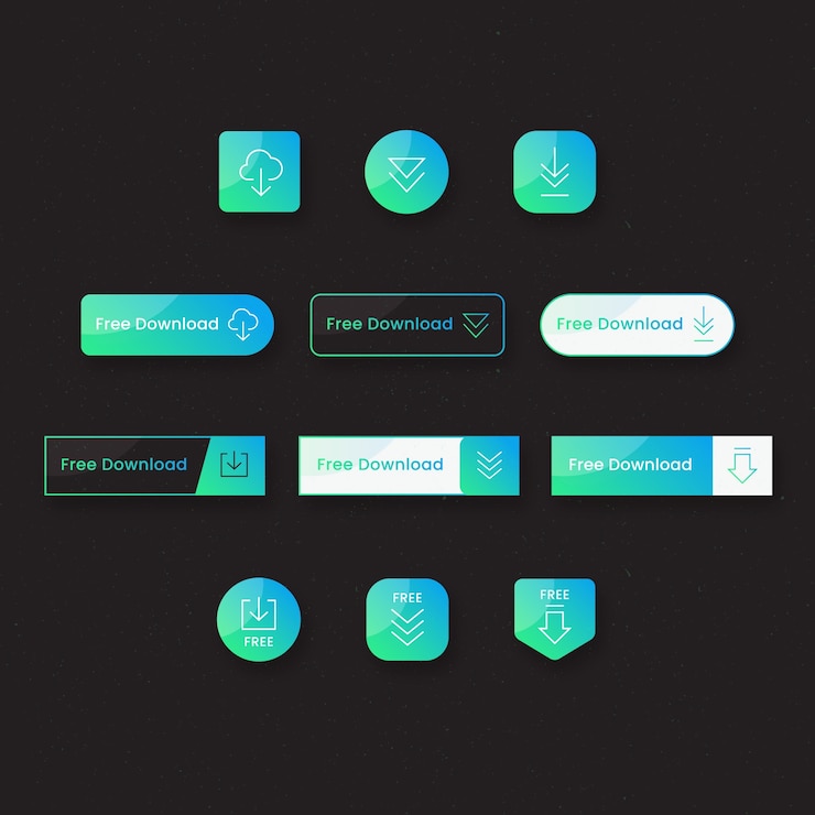 Vector Gratis gradient 360 degrees label collection