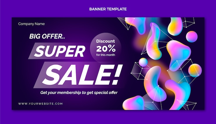 Vector Gratis gradient abstract fluid technology sale background