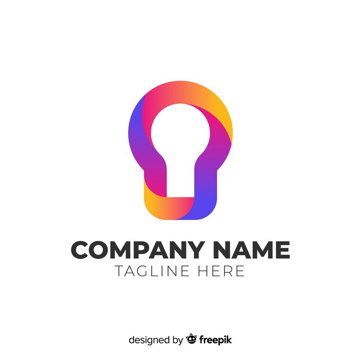 Vector Gratis gradient abstract logo flat design