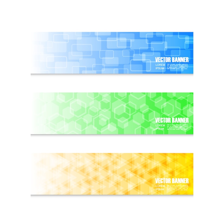 Vector Gratis gradient banner collection