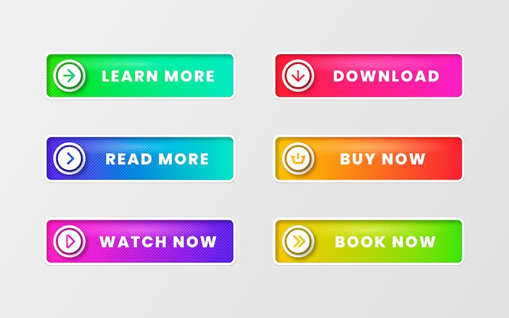 Vector Gratis gradient colored call to action buttons