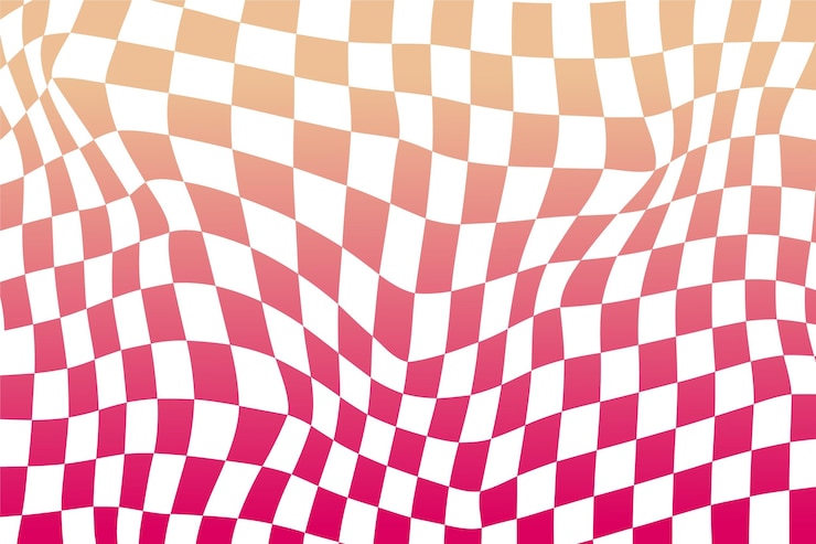 Vector Gratis gradient distorted checkered background