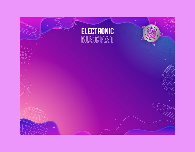 Vector Gratis gradient electronic music photocall