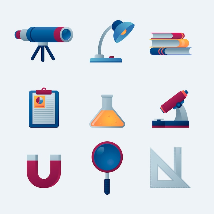 Vector Gratis gradient elements collection for knowledge day celebration