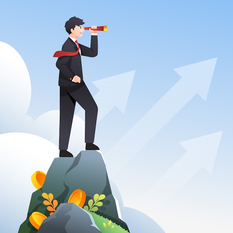 Vector Gratis gradient finance leaders concept