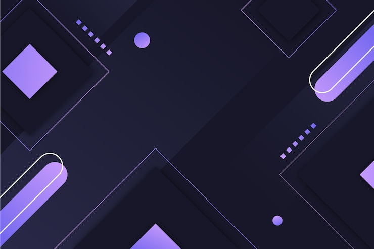 Vector Gratis gradient geometric design on dark background